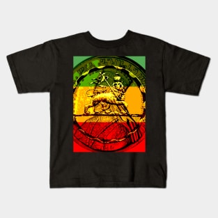 Rasta Lion of Judah Kids T-Shirt